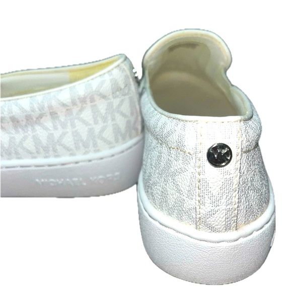 MICHAEL Michael Kors Teddi Signature Logo Slip-On Sneaker,Bright White,Size 6.5M - Picture 8 of 12